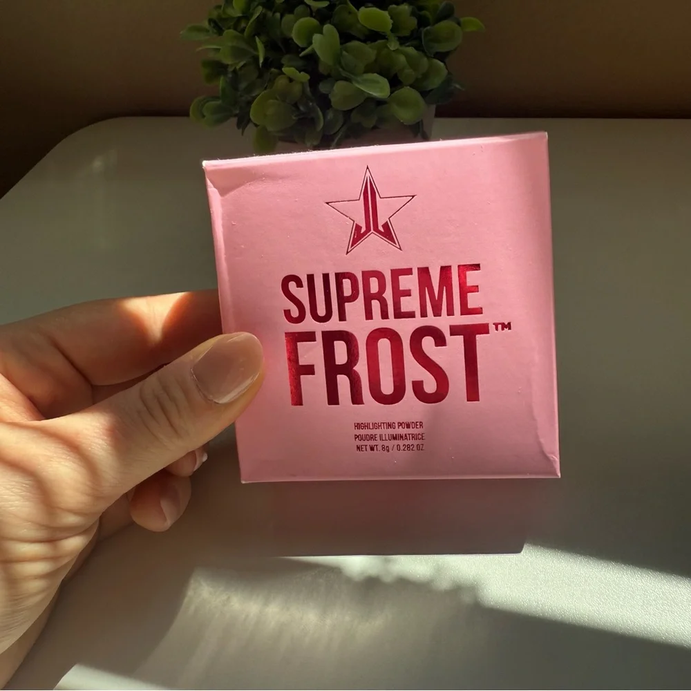 Jeffree Star Supreme Frost Frozen Peach Highlighting Makeup Powder NEW - Picture 5 of 10